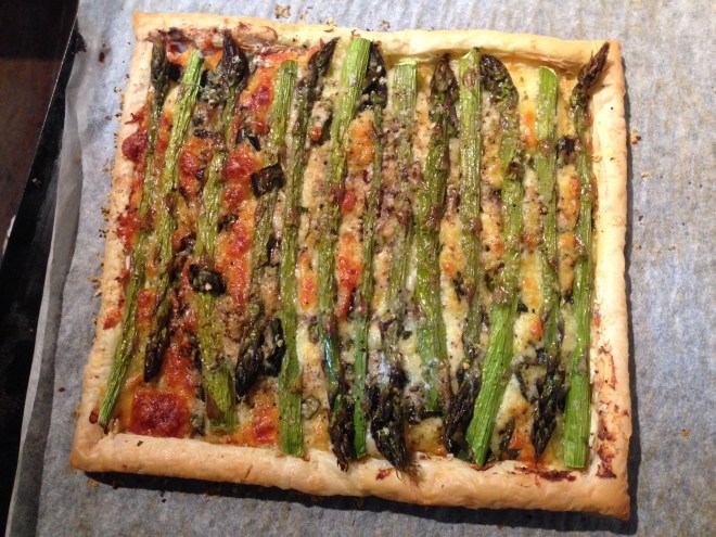 Asparagus 3 Cheese Tart