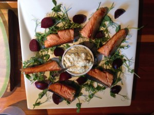Salmon & beetroot